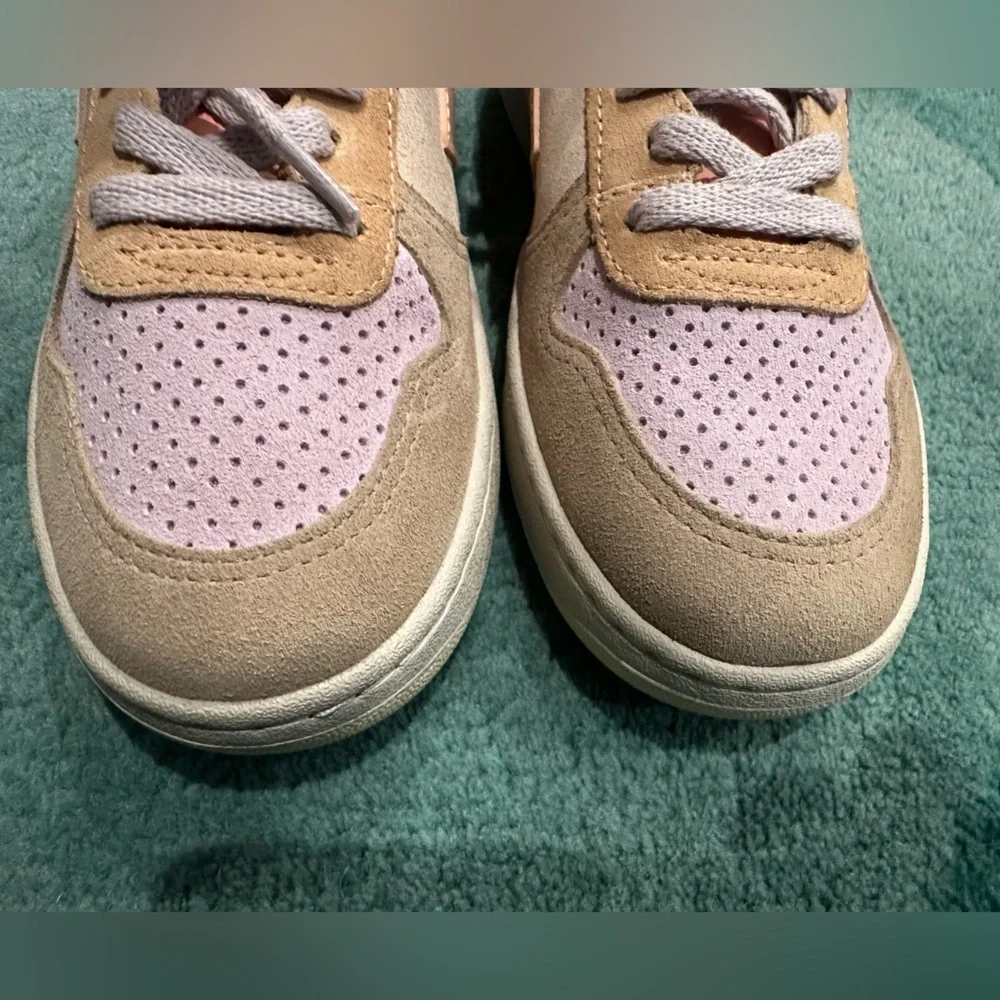 Veja NEARLY NEW V-10 peach multico suede - tan, pink, purple, beige sneaker - 6 - Picture 12 of 16